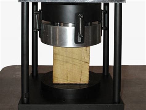 lab reports for compression test on wood|Compression test verification for a wooden sample.